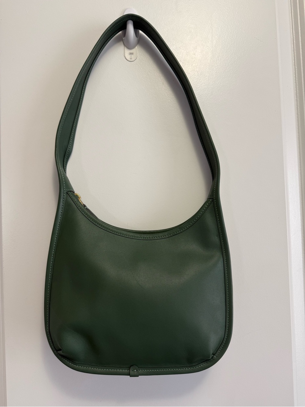 Coach Curve Zip Green Shoulder Bag